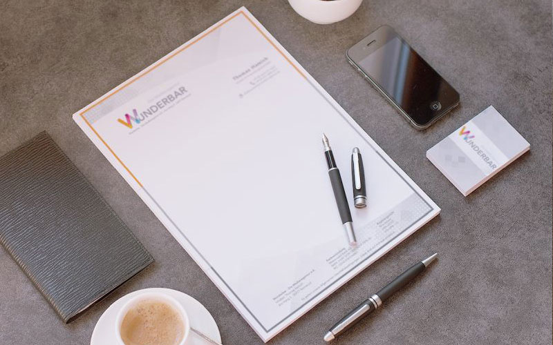 wunderbarbriefpapier-von-evolved-werbeagentur-boppard Briefpapier für eine Agentur